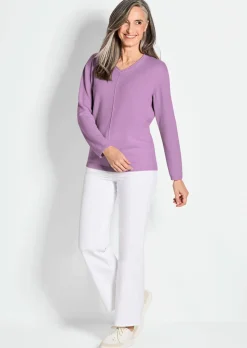 Pull à encolure en V en cachemire