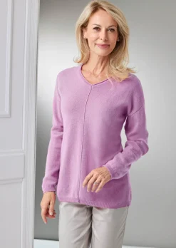 Pull à encolure en V en cachemire