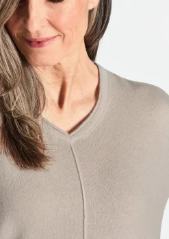 Pull à encolure en V en cachemire