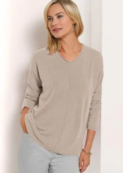 Pull à encolure en V en cachemire