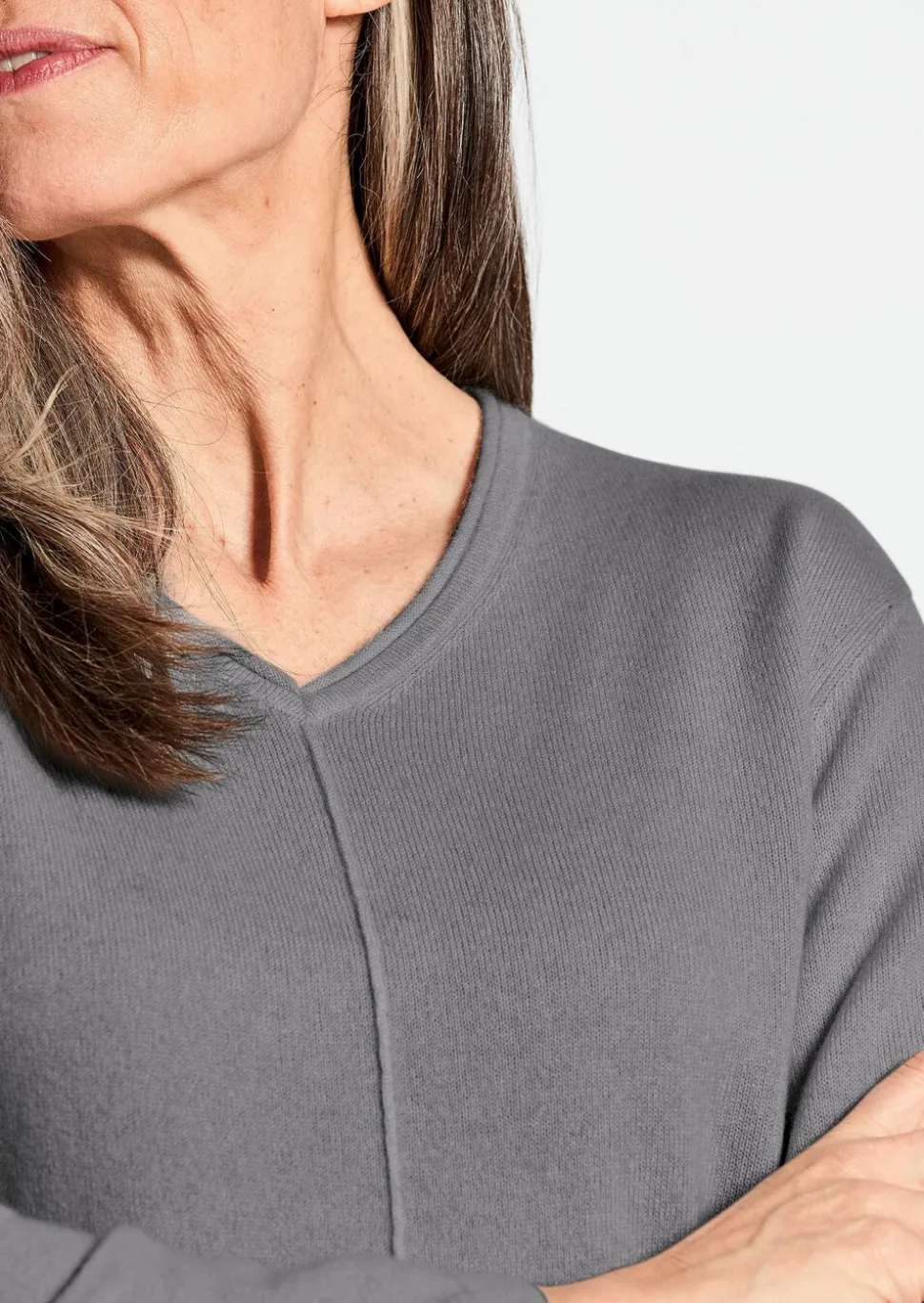 Pull à encolure en V en cachemire