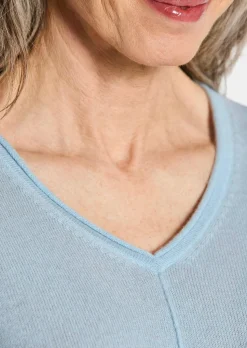 Pull à encolure en V en cachemire