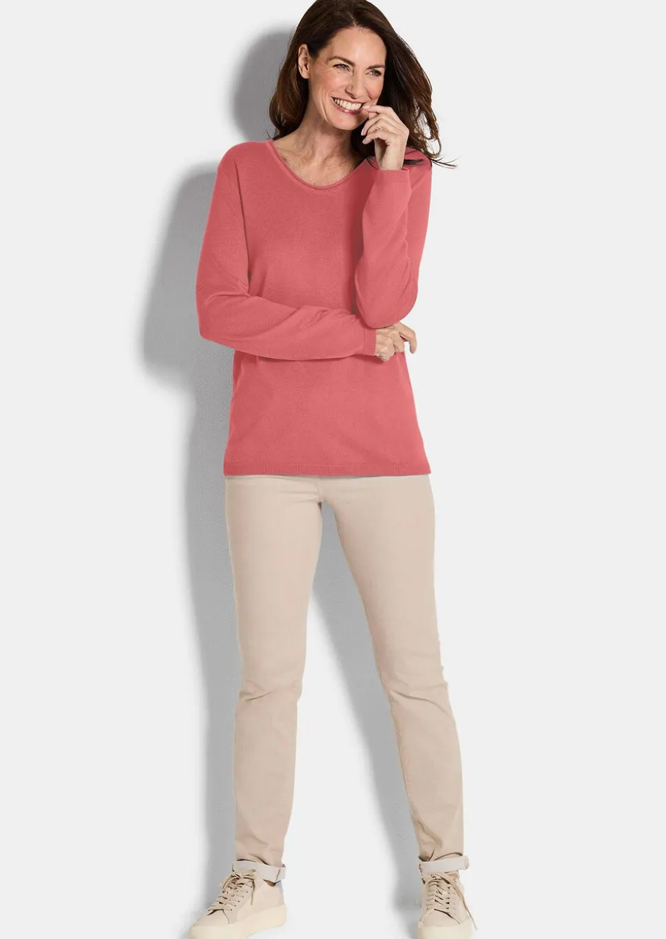 Pull en coton et viscose