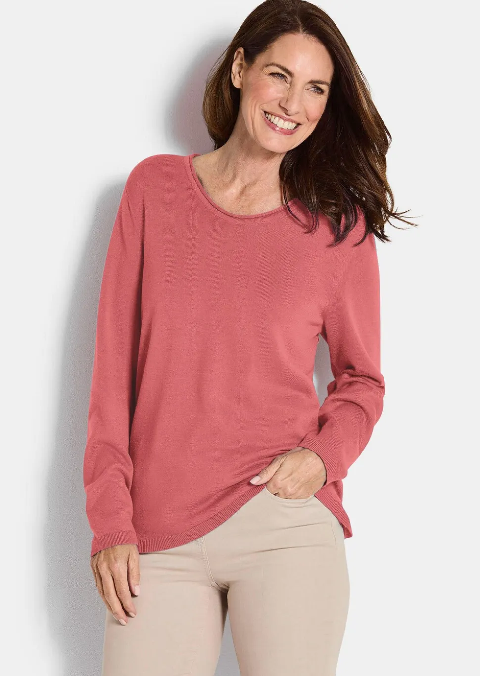 Pull en coton et viscose