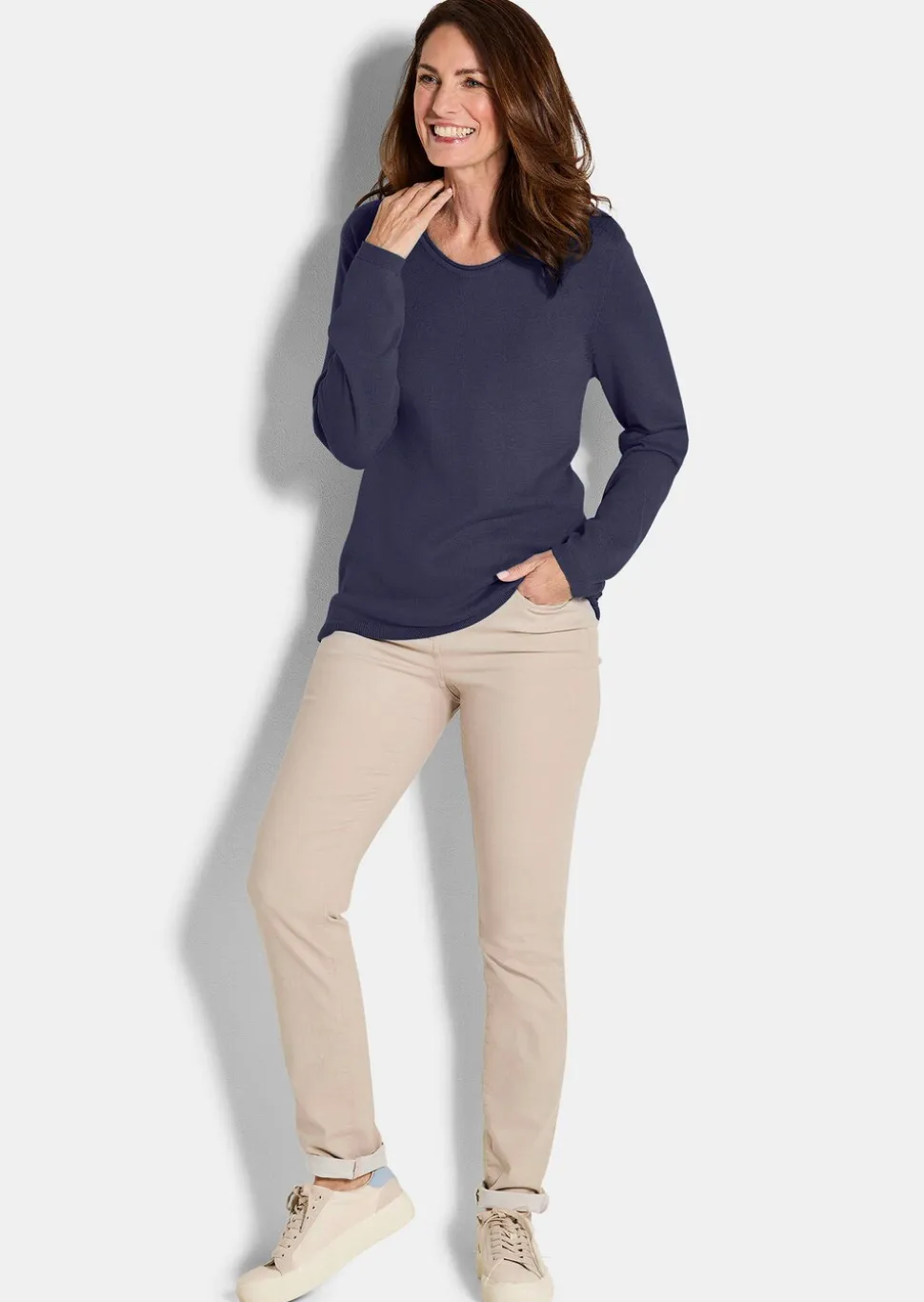 Pull en coton et viscose
