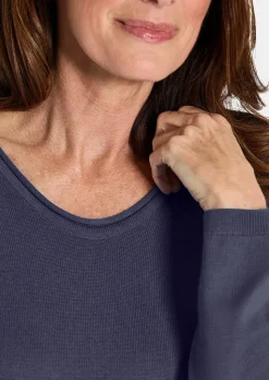 Pull en coton et viscose