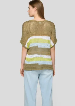 Pull en grosse maille avec fil brillant