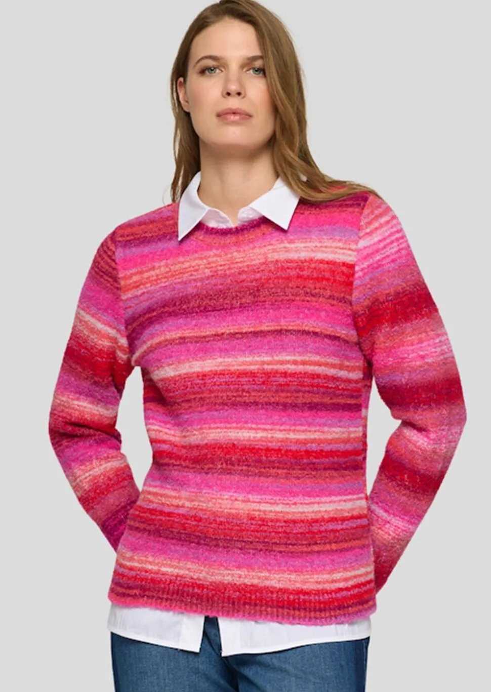 Pull en maille douillet en fil à effet