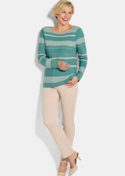 Pull en maille à rayures