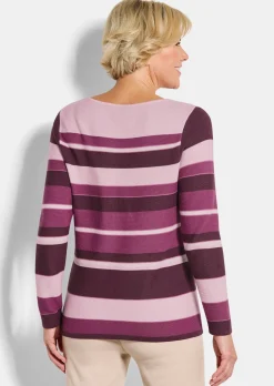 Pull en maille à rayures