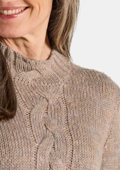 Pull en maille torsadée