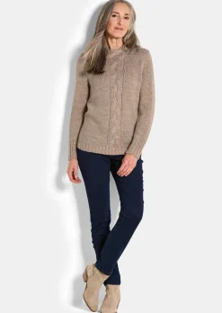 Pull en maille torsadée