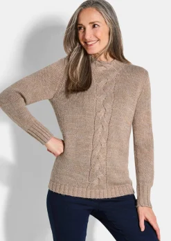 Pull en maille torsadée