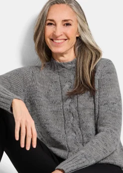 Pull en maille torsadée