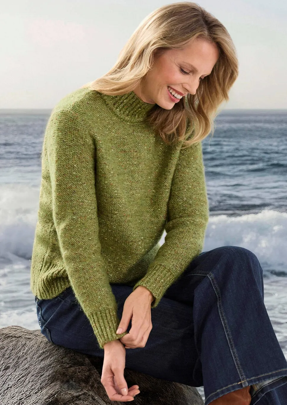 Pull en tricot aspect bouclette