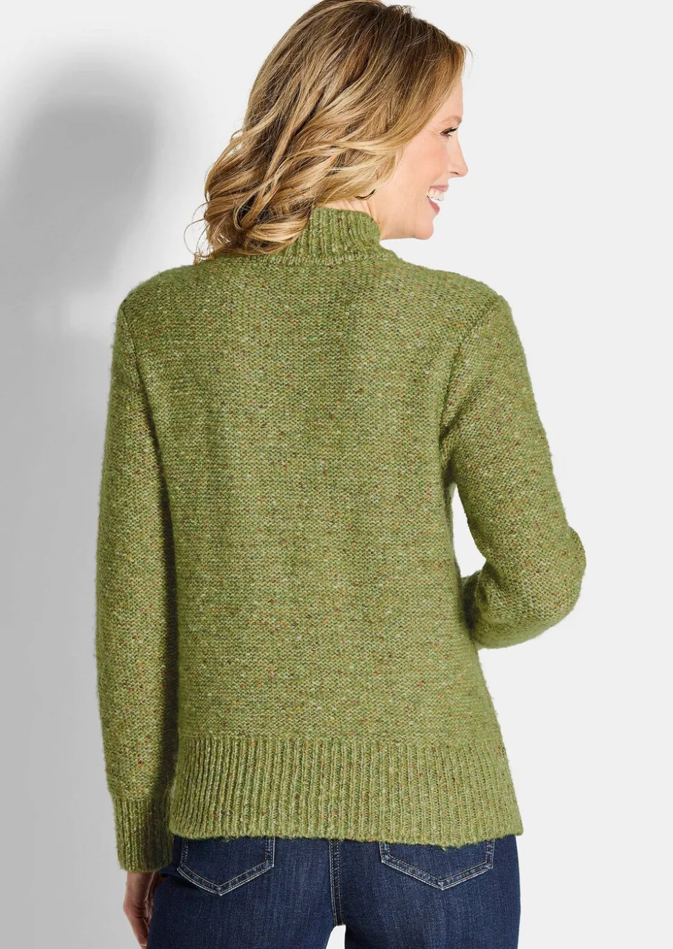 Pull en tricot aspect bouclette