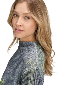 Pull en tricot avec imprimé cachemire