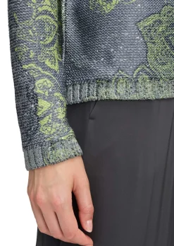 Pull en tricot avec imprimé cachemire