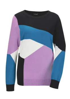 Pull en tricot avec motif intarsia