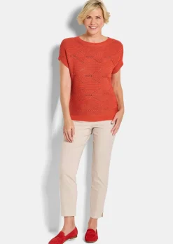 Pull en tricot avec motif à losanges