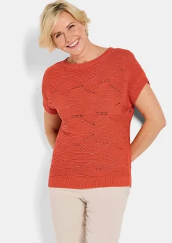 Pull en tricot avec motif à losanges