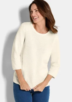 Pull en tricot avec motif à pois