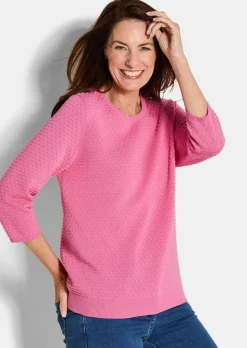 Pull en tricot avec motif à pois