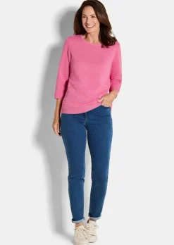 Pull en tricot avec motif à pois