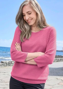 Pull en tricot avec motif à pois