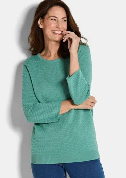 Pull en tricot avec motif à pois