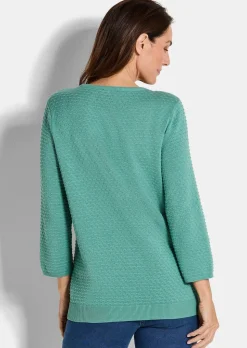 Pull en tricot avec motif à pois