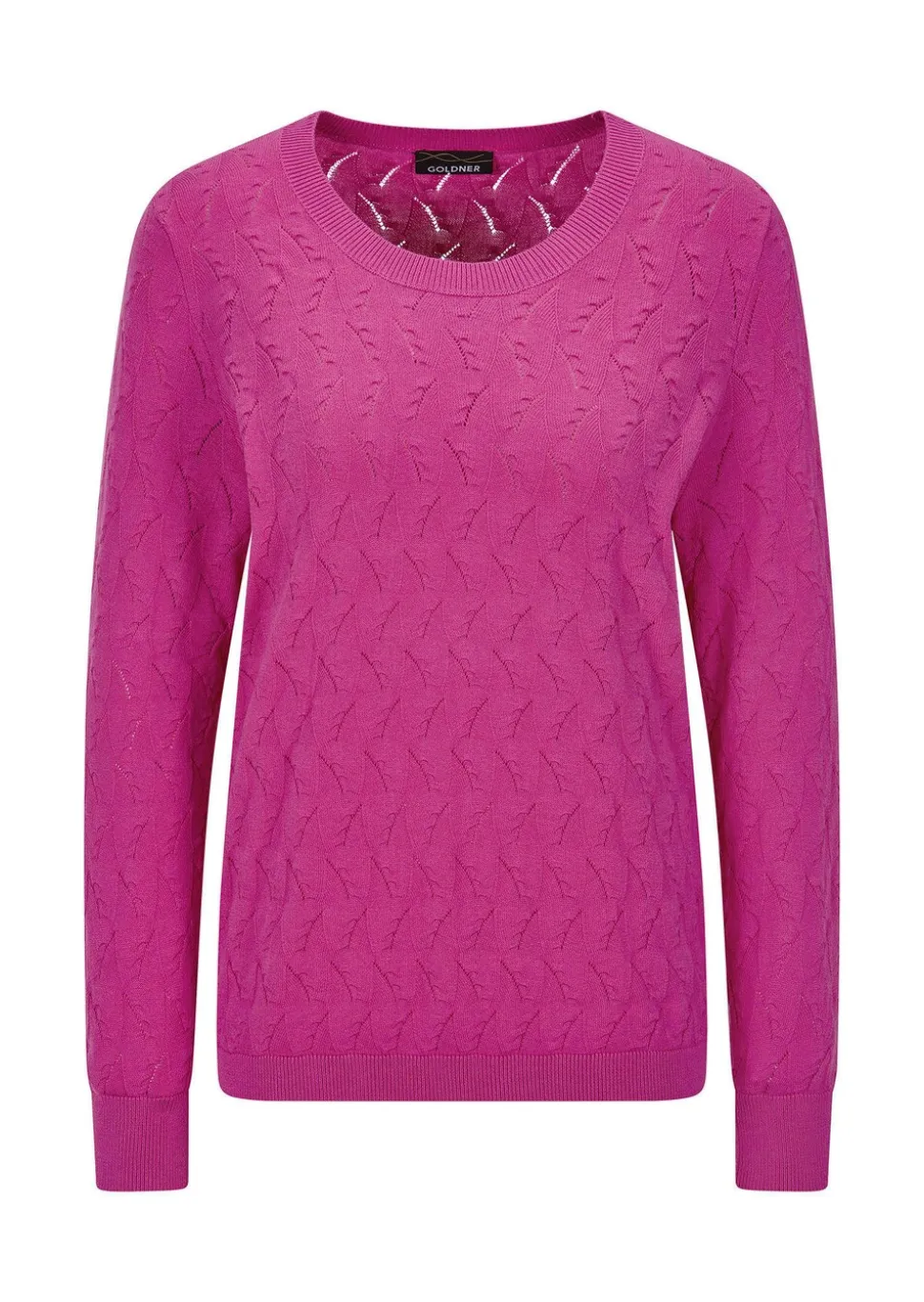 Pull en tricot avec motif torsadé en zigzag