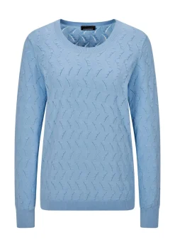 Pull en tricot avec motif torsadé en zigzag