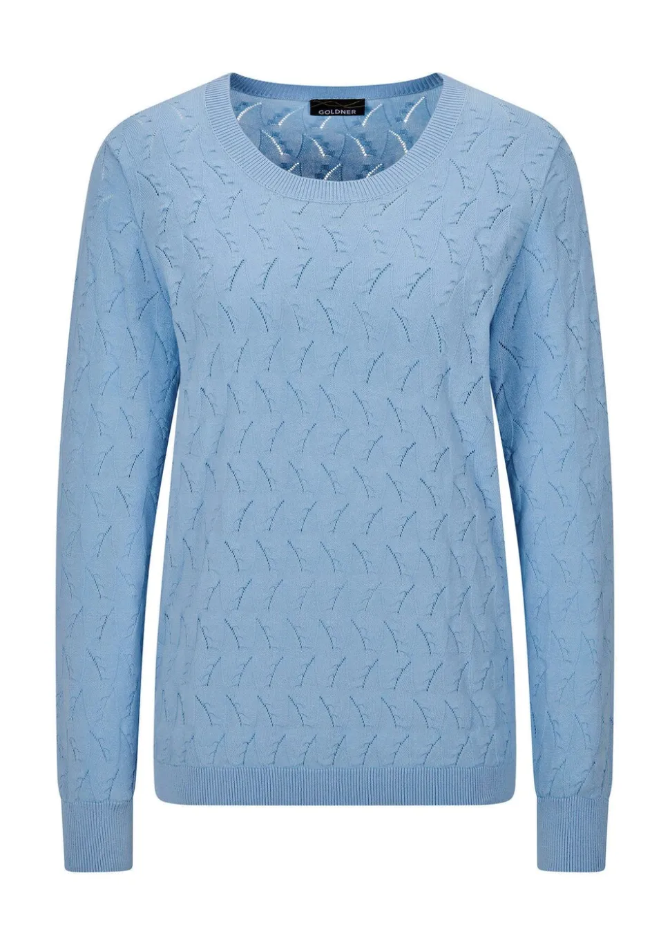 Pull en tricot avec motif torsadé en zigzag