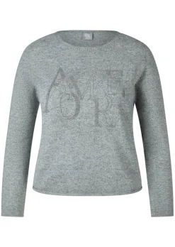 Pull en tricot avec teneur en laine et Modal