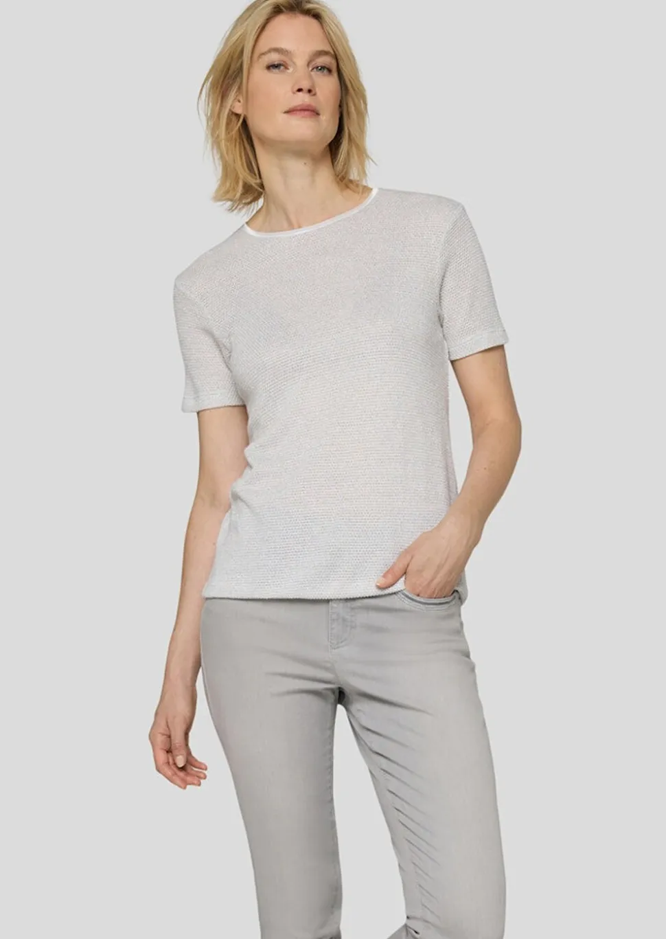 Pull en tricot brillant, léger