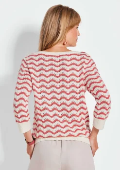 Pull en tricot à manches 3/4