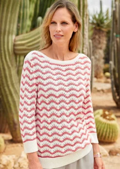 Pull en tricot à manches 3/4