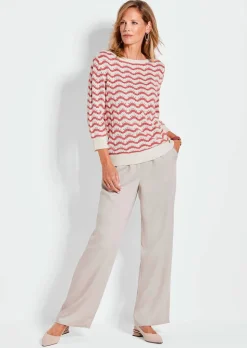 Pull en tricot à manches 3/4