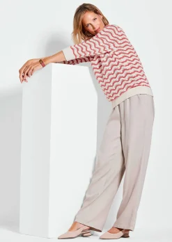 Pull en tricot à manches 3/4