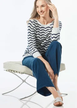 Pull en tricot à manches 3/4