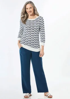 Pull en tricot à manches 3/4