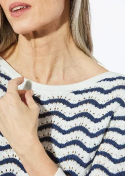 Pull en tricot à manches 3/4