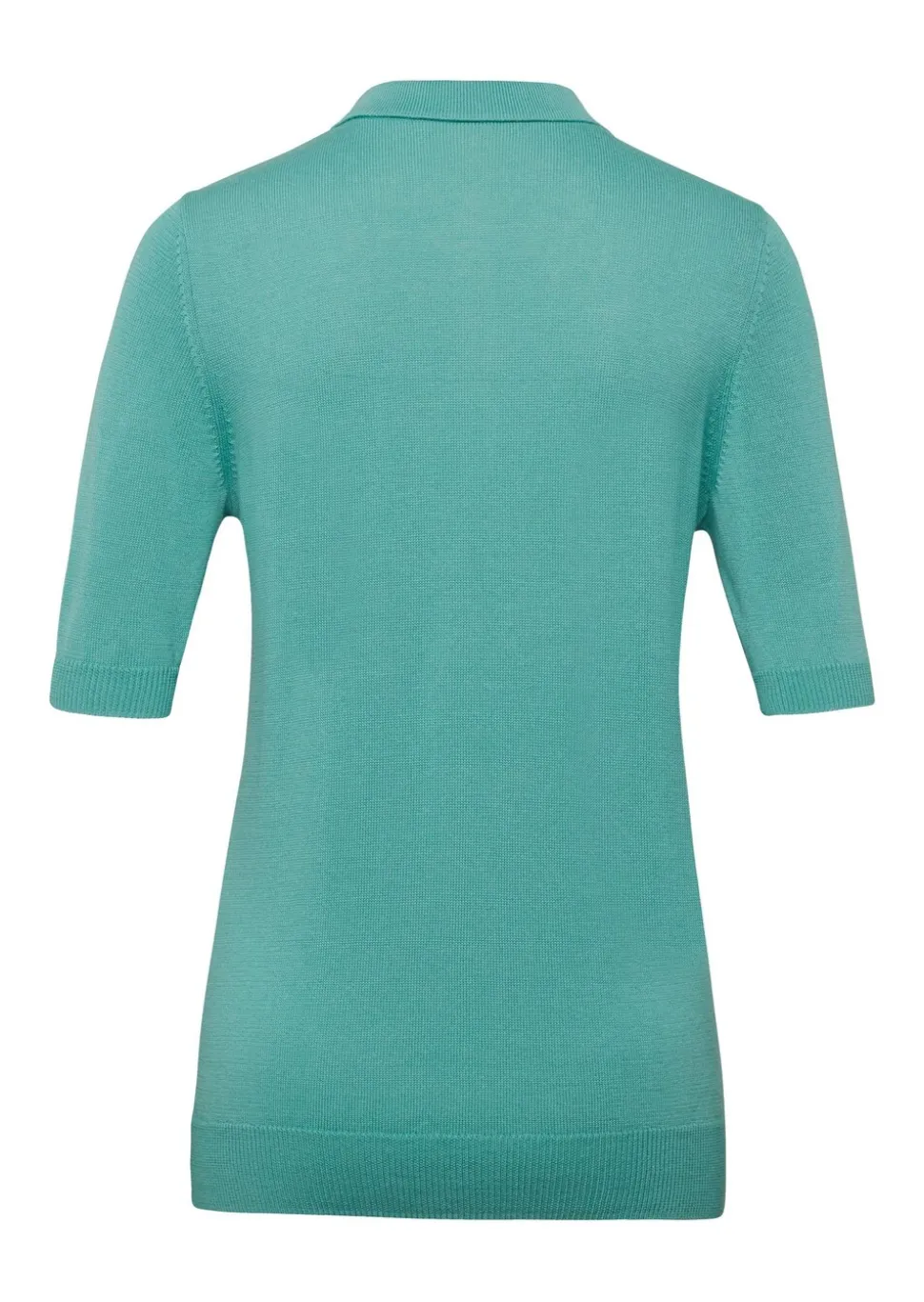 Pull en tricot à manches courtes et col chemisier