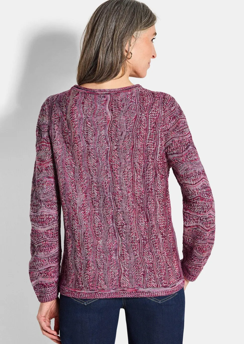 Pull en tricot à motif ondulé