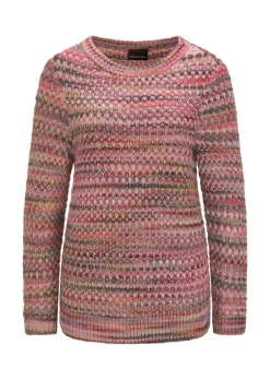 Pull en tricot multicolore