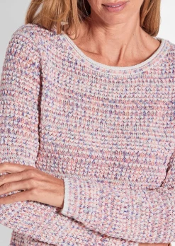 Pull en tricot multicolore
