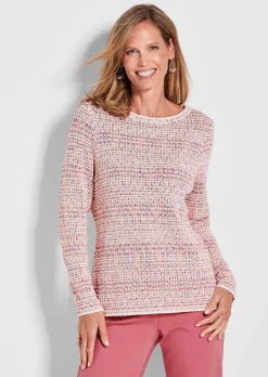 Pull en tricot multicolore
