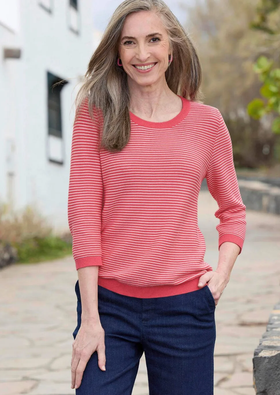 Pull en tricot pur coton
