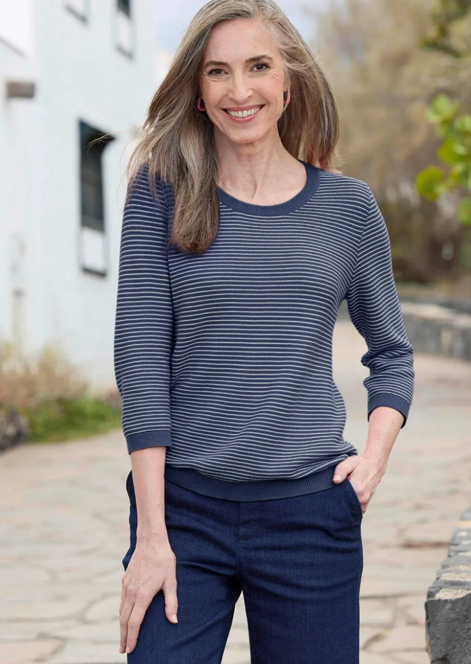 Pull en tricot pur coton
